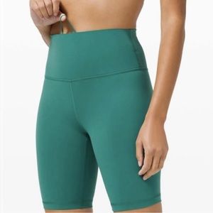Lululemon Wunder Train High Rise Short 8" Teal Lagoon, Size 0